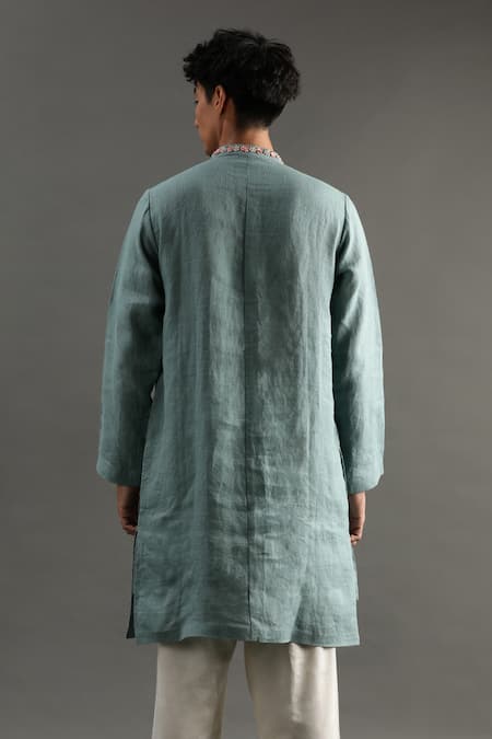 Byb Premium Placket Zardosi Embroidered Kurta & Pyjama Set 