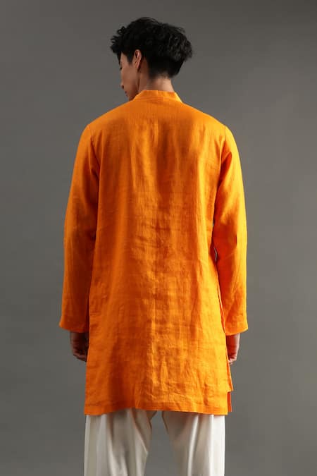 Byb Premium Placket Hand Embroidered Kurta & Pyjama Set 