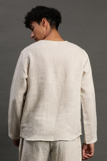 Byb Premium Notched Neck Kurta & Joggers Set 