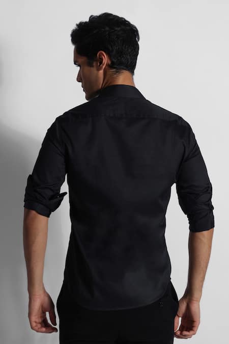 PAARSH Placed Cutdana Embellished Pattern Shirt 