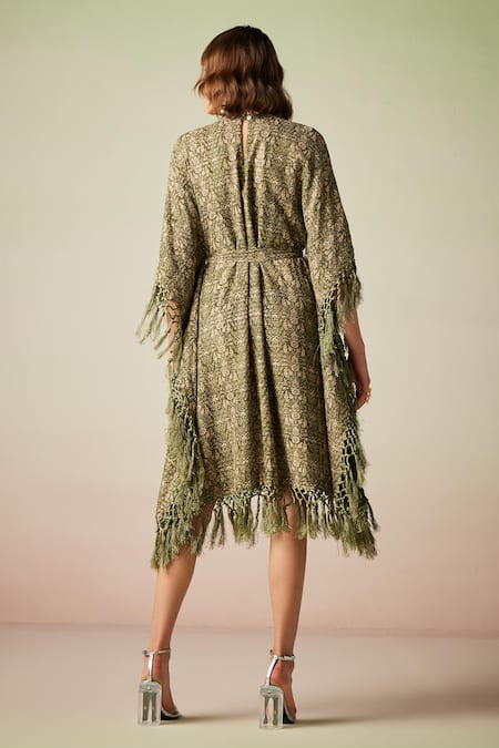Verb By Pallavi Singhee Floret Print & Sequin Work Kaftan