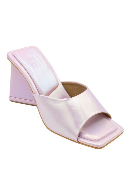 Veruschka By Payal Kothari Medusa Holographic Block Heels 