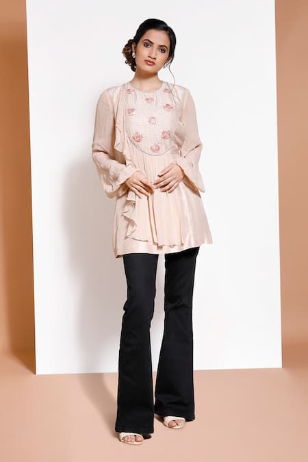 Kressa Floral Embroidered Tunic 