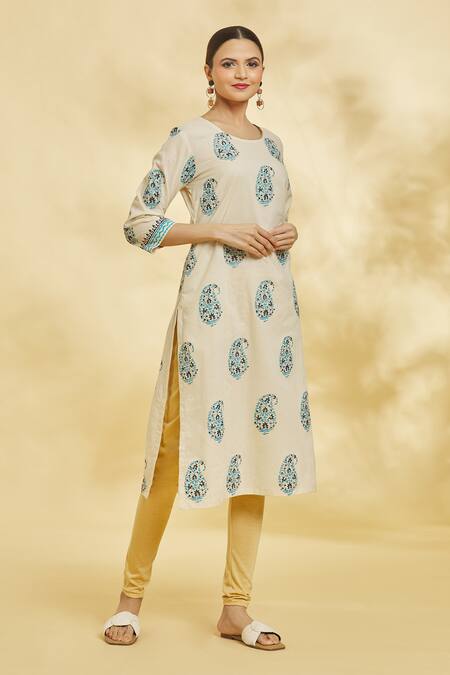 Buy OM SAI LATEST CREATION Women's Rayon Printed Full Stitched Kurti/Kurta  and Bottom Set with Pent (Leggings) for Women & Girls (Small, Grey) at  Amazon.in