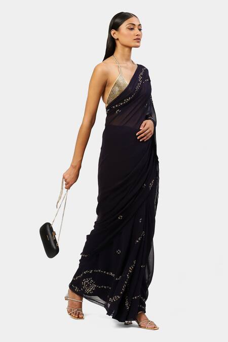 Buy Satya Paul Blue Viscose, Georgette Sequins Lurex Thread And Embroidered Saree Online at Aza Fashions Buy_Satya Paul_Blue Viscose, Georgette Sequins Lurex Thread And Embroidered Saree _Online_at_Aza_Fashions