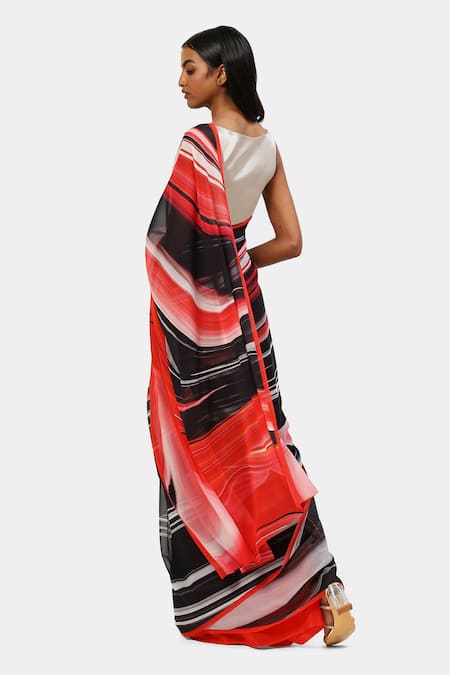 Satya Paul Printed Light Drama Saree 