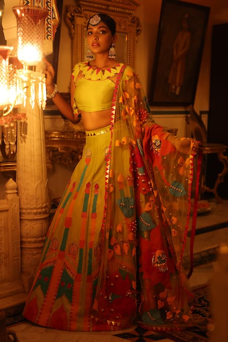 Xoxo Apurva Embroidered Blouse Lehenga Set 