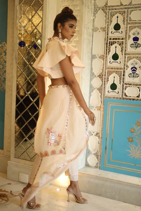 Xoxo Apurva Hand Embroidered Crop Top & Pant Set 