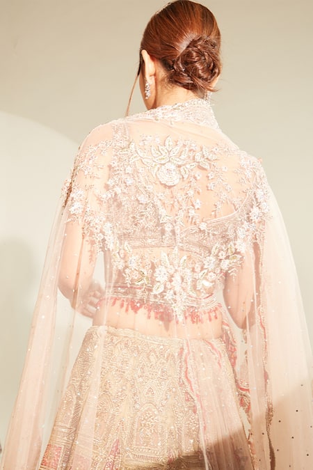 Anjalee And Arjun Kapoor RoSette Hand Embroidered Bridal Lehenga Set 