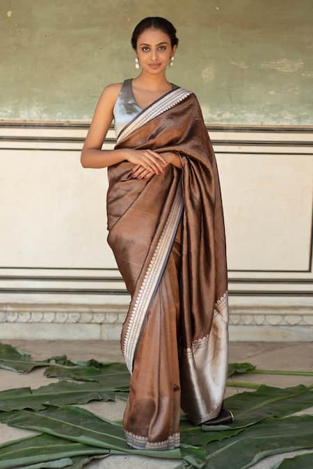 Priyanka Raajiv Chan Silk Banarasi Saree With Zelda Running Blouse 