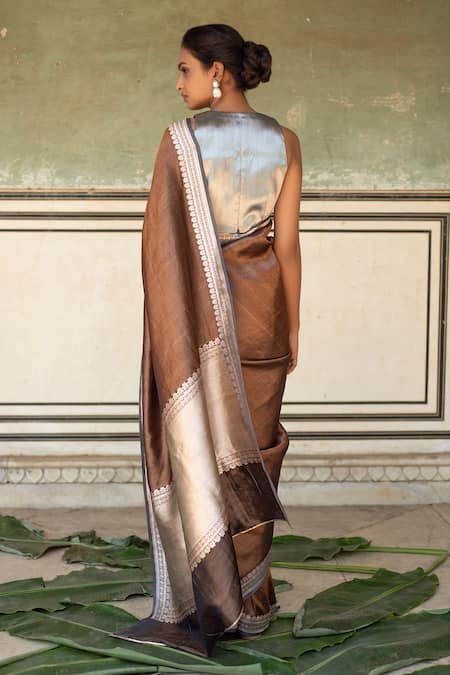Priyanka Raajiv Chan Silk Banarasi Saree With Zelda Running Blouse 