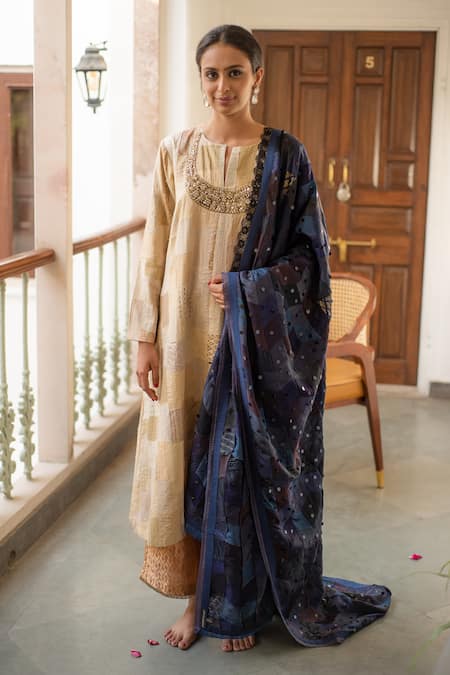 Priyanka Raajiv Lola Upcycled Patchwork Dupatta 