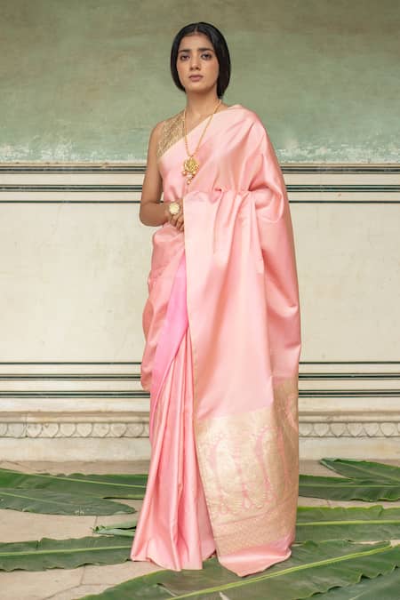 Priyanka Raajiv Mani Silk Mashru Saree With Running Blouse 