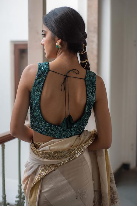 Priyanka Raajiv Niamh Sequin Embroidered Blouse 