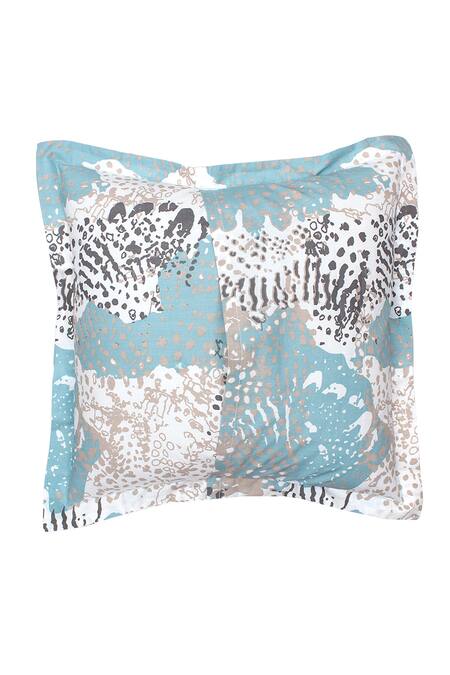 House This_Blue 100% Cotton Printed Mashak Abstract Cushion Covers 2 Pcs Set_Online_at_Aza_Fashions