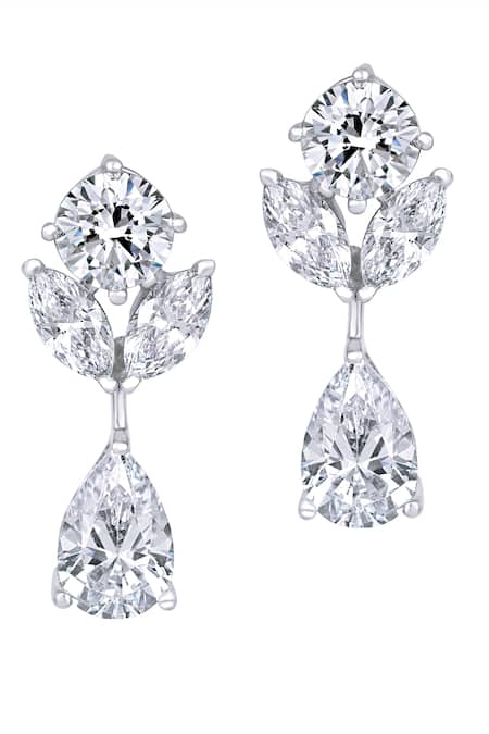 Sweet Allure Cubic Zirconia Earrings In Silver • Impressions Online Boutique