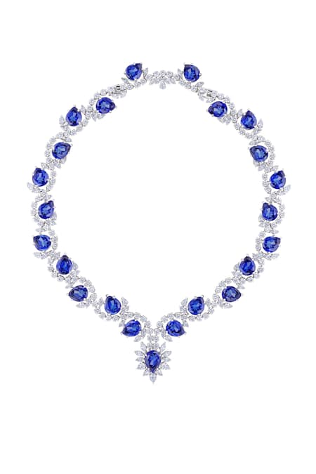 Ellie Blue Sapphire Necklace – Steven Singer Jewelers