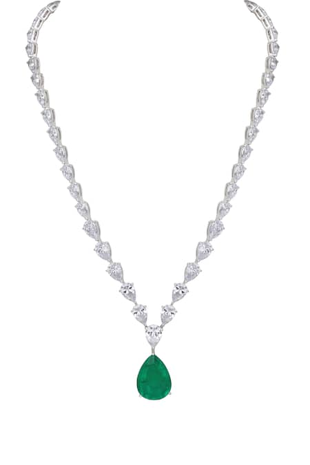 Diamond Necklace by Sri Raja Rani Jewellers - Jewellery Designs