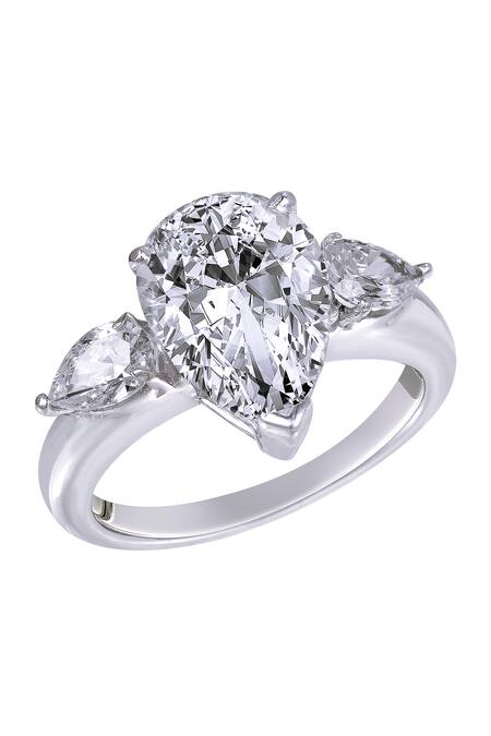 Galaxy ring, Laboratory grown diamonds 0.5 ct tw, 14K white gold | Swarovski