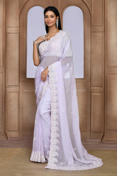 Kalighata Tripti Sequin Embroidered Saree 