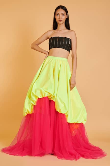Siddartha Tytler Zipper Embellished Bustier 
