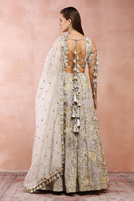 Payal Singhal Applique Embroidered Lehenga Set 