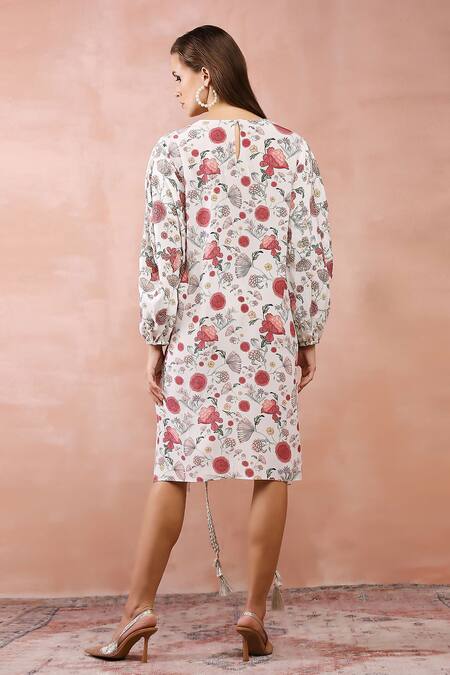 PS Pret By Payal Singhal Asymmetric Gulbagh Print Balloon Top 