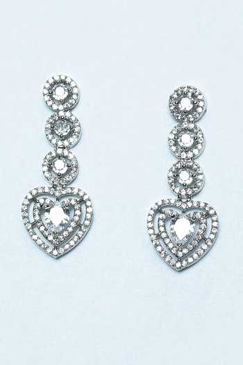 Shop_Auraa Trends_White Imitation Diamonds American Embellished Necklace Set _Online_at_Aza_Fashions