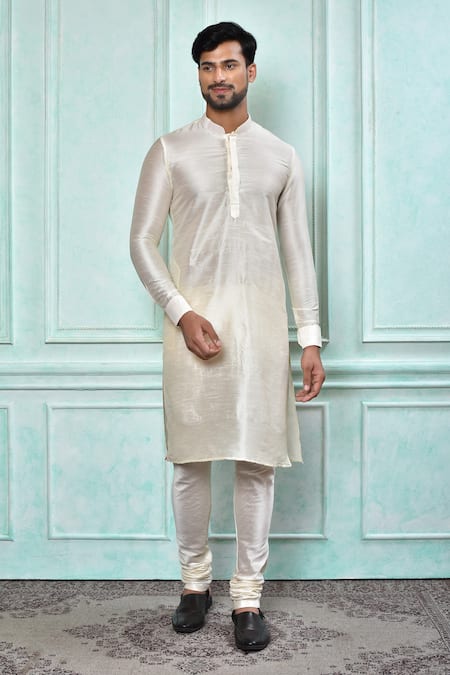 Aryavir Malhotra Solid Kurta & Churidar Set 