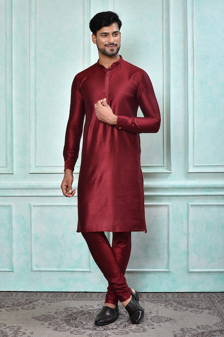 Aryavir Malhotra Full Sleeve Solid Kurta Set 