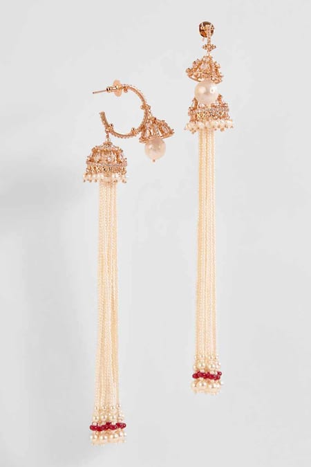 Outhouse The Paloma Pearl Hoop Earrings 