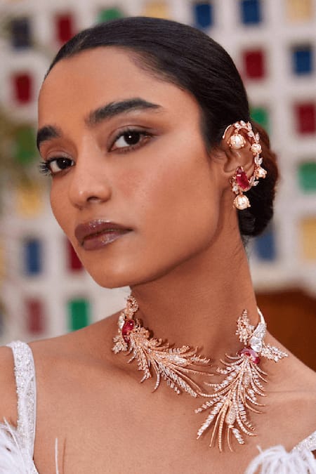 Outhouse Le Cleo Embellished Ear Cuffs 