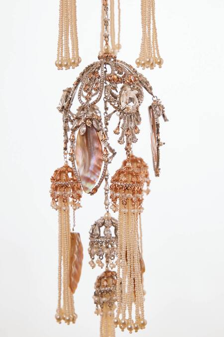 Buy_Outhouse_Pink Natural Pearls Le Palm Serefina Kaleera _Online_at_Aza_Fashions