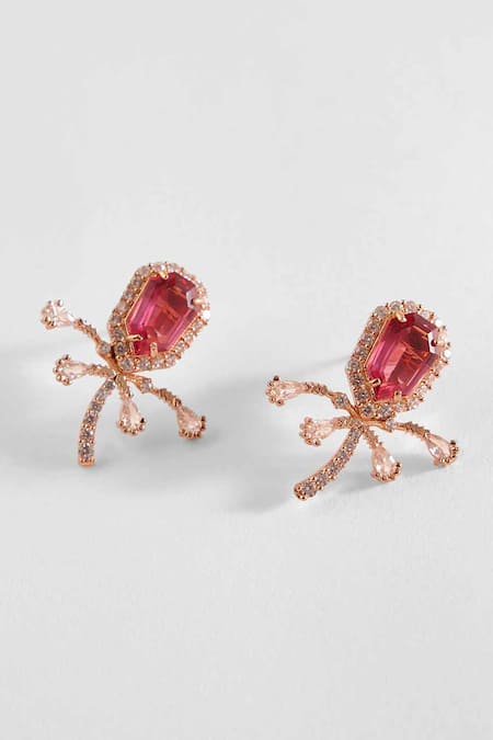 Outhouse The Faena Rose Shaped Earrings 