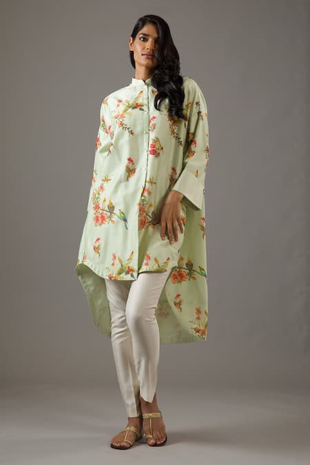 Balance By Rohit Bal Chanderi Silk Printed Tunic 