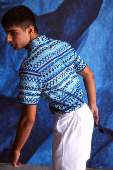 Shop_Dash And Dot_White Linen Shorts_Online_at_Aza_Fashions