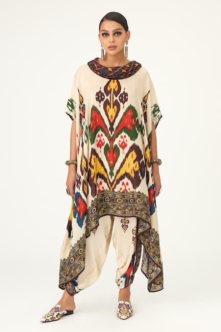 Rajdeep Ranawat Lavanya Silk Draped Tunic 