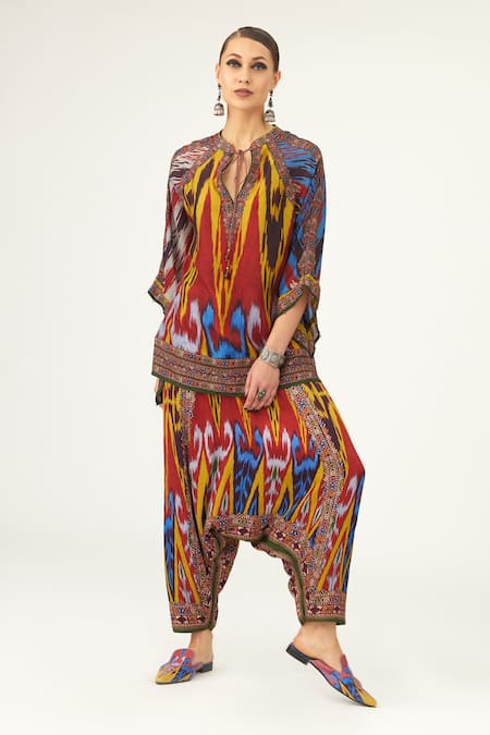 Rajdeep Ranawat Ramona Silk Poncho 