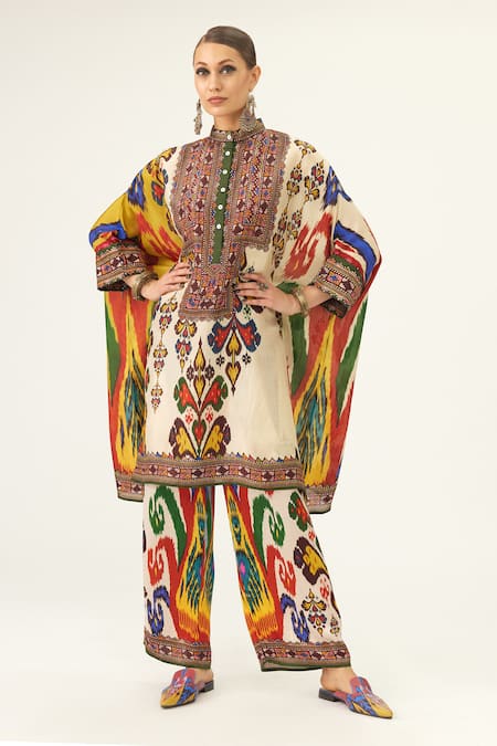 Rajdeep Ranawat Chanel Silk Abstract Mandala Print Tunic 