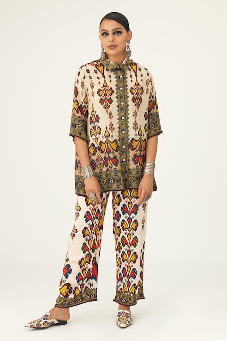 Rajdeep Ranawat Permaz Geometric Mandala Print Pant 