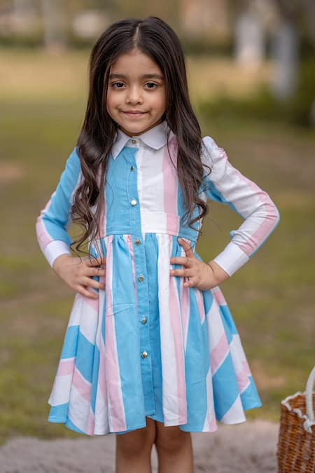 Buy Doodle Girls Clothing Short Sleeves Seamless Intricate Flower Design  Printed Fit & Flare Shirt Dress Pink for Girls (4-5Years) Online in India,  Shop at FirstCry.com - 13212798