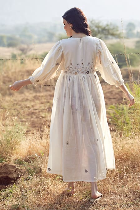 Palak Khandelwal Embroidered Cotton Silk Dress 