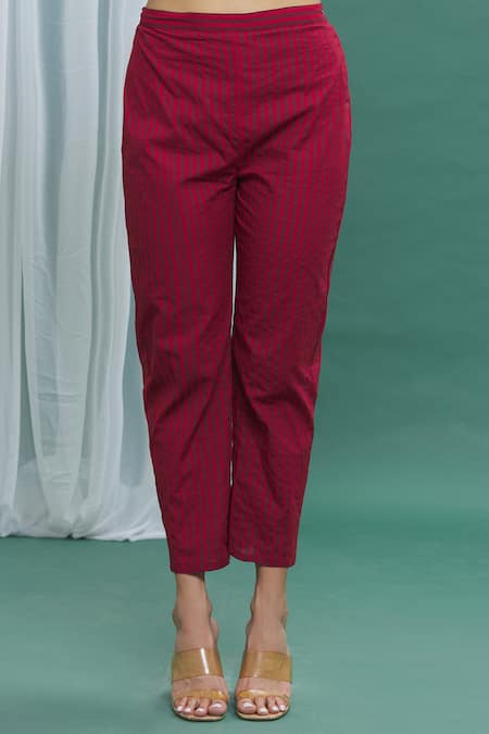 Banana Labs Green Cotton Stripe Round Printed Kurta Set at Aza Fashions Banana Labs_Green Cotton Stripe Round Printed Kurta Set _at_Aza_Fashions