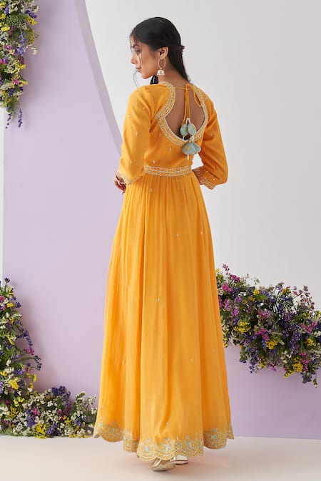 Shipraa Grover Mukhi Embroidered Anarkali Set 