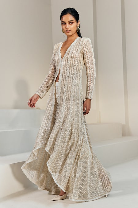 Ritika Mirchandani Odette Resham Embroidered Anarkali With Pant 