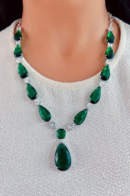 Fall In Lust Emerald Cut Crystal Pendant - Anne Koplik Designs