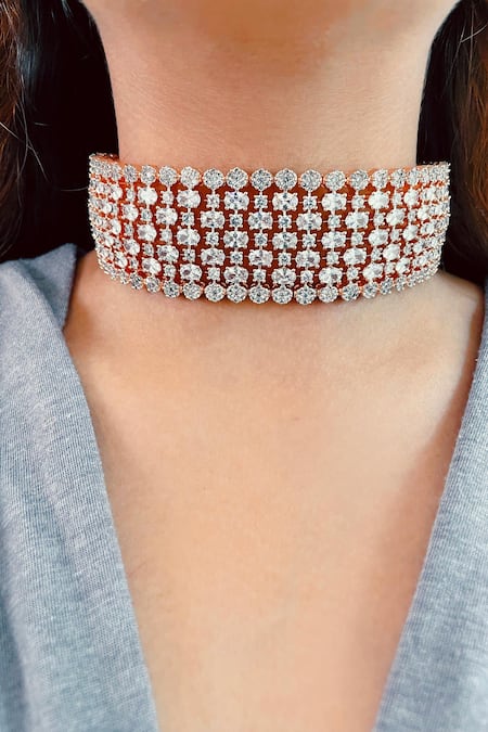Prerto Meghan Diamonte Choker 