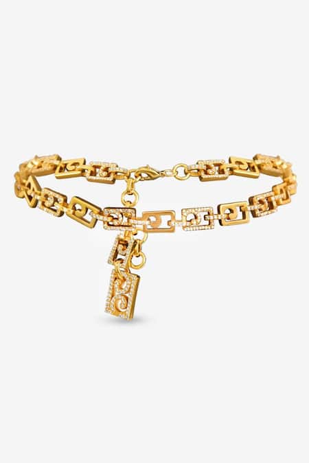 PRERTO Gold Plated Desire Cutout Choker