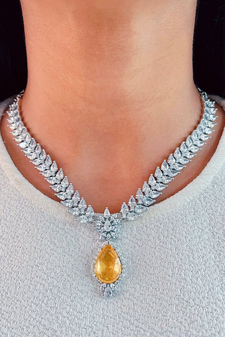 Garnet Drop Necklace // January – A Rolling Stone Jewels