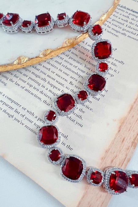 Oval Red Ruby Pendant - Shraddha Shree Gems